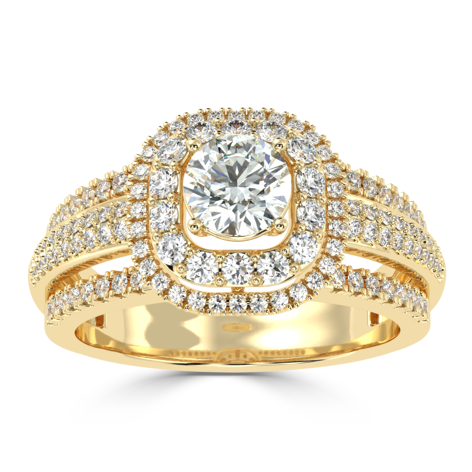 Shop Now 1.28Ct Natural Diamond Ring in Gold | SolitaireKart